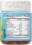 OLLY Kids Multivitamin & Probiotic Gummy, Digestive Support, Vitamins A, D, C, E, B, Zinc, Chewable Supplement, Berry Flavor, 50 day supply - 100 Count