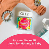 OLLY Prenatal Multivitamin Gummy with Folic Acid and DHA, 60 ct