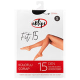 Eklips Black Pantyhose Classic Sheer Tights Size S