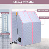 One Person Portable Full Body Sauna Tent SPA Set for Home