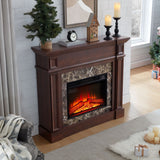 Only Mantel (NOT INCLUDED 23" FIREPLACE)--Cherry, 45.6"W*11.8"D*40"H