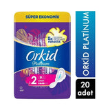 Orkid Platinum Long Sanitary Pads for Soft Protection 20-Pack