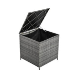 Outdoor 6-Piece All-Weather PE Rattan Sofa Set With Adjustable Seat, Storage Box, Removable Covers, And Tempered Glass Table Top (SAK37221)