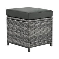 Outdoor 6-Piece All-Weather PE Rattan Sofa Set With Adjustable Seat, Storage Box, Removable Covers, And Tempered Glass Table Top (SAK37221)