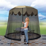 Outdoor 9-Foot Umbrella Table Screen