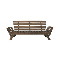 Outdoor Adjustable Wooden Patio Daybed Sofa With Cushions (SAK41345)