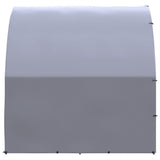 Outdoor Chicken Coop 9.8'x13.1'x6.6' Galvanized Steel