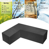 Outdoor L Shape Sofa Covers Water Resistant