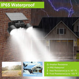 Outdoor PIR Motion Sensor Dusk To Dawn Solar Wall Lamps IP65 Waterproof