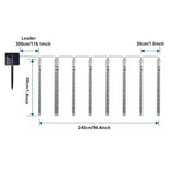 Outdoor Solar Meteor Christmas String Lights
