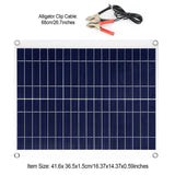 Outdoor Solar Panel 12V 25W Car Battery Charger
