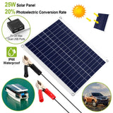 Outdoor Solar Panel 12V 25W Car Battery Charger