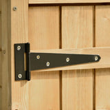 Outdoor Wood Tilt Storage Shed Tool Organizer with Waterproof Asphalt Roof