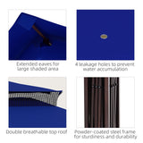 Outsunny 11 x 11 Pop-Up Canopy Gazebo Outdoor Patio Event Tent with Zipper Netting,Carry Bag, UV Protection for Backyard & Garden, Blue