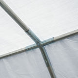 Outsunny 13' x 26' Heavy-Duty Outdoor Carport Party Event Tent, Patio Gazebo Canopy Pavilion with 4 Sidewalls & 8 Windows, White