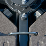 Outsunny Cantilever Patio Umbrella Base Fan Shaped Weights with Handles Durable Material Coffee