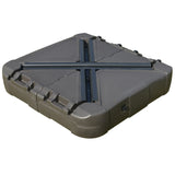Outsunny Cantilever Umbrella Base with Wheels 330 lbs Sand 286 lbs Water Heavy Duty Coffee