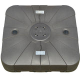 Outsunny Cantilever Umbrella Base with Wheels 330 lbs Sand 286 lbs Water Heavy Duty Coffee