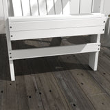 Outsunny Modern Adirondack Chair with Cupholder for Patio, Garden & Lawn, White
