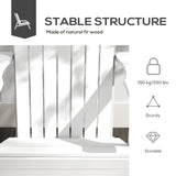 Outsunny Modern Adirondack Chair with Cupholder for Patio, Garden & Lawn, White