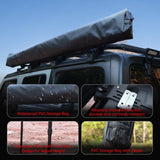 Overland 270 Degree Awning House Tent for Driver Side, Only Top Awning Not Include Side wall Effortless Installation, All-Weather Protection, Hidden Support Pole