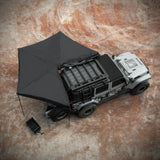 Overland 270 Degree Awning House Tent for Driver Side, Only Top Awning Not Include Side wall Effortless Installation, All-Weather Protection, Hidden Support Pole