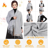 Oversize Cashmere Wool Shawl Wrap Blanket