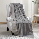 Oversized  Chevron Braided Throw Blanket