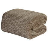 Oversized  Chevron Braided Throw Blanket