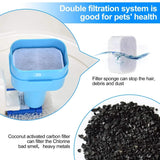 Ownpets® Pets Drinking Fountain Active Oxygen Cycle Two Drinking Area 3L
