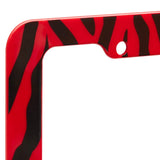 OxGord Zebra License Plate Frame