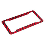 OxGord Zebra License Plate Frame