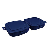 Decobella Double-Lid Food Container - Portable, Compartmentalized Lunch Box for Kids and Adults