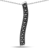 0.30 Carat Genuine Black Diamond .925 Sterling Silver Pendant
