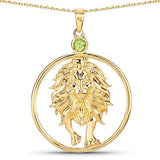 0.24 Carat Genuine Peridot .925 Sterling Silver Pendant