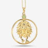 0.24 Carat Genuine Peridot .925 Sterling Silver Pendant