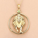 0.24 Carat Genuine Peridot .925 Sterling Silver Pendant