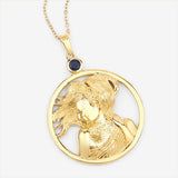 0.27 Carat Genuine Blue Sapphire .925 Sterling Silver Pendant