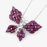 3.12 Carat Genuine Ruby .925 Sterling Silver Pendant