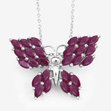 3.12 Carat Genuine Ruby .925 Sterling Silver Pendant
