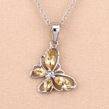 0.62 Carat Genuine Citrine .925 Sterling Silver Pendant