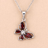 0.80 Carat Genuine Garnet .925 Sterling Silver Pendant