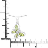 0.64 Carat Genuine Peridot .925 Sterling Silver Pendant