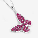 4.72 Carat Genuine Ruby .925 Sterling Silver Pendant