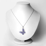 3.78 Carat Genuine Tanzanite .925 Sterling Silver Pendant