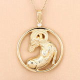 0.03 Carat Genuine White Diamond .925 Sterling Silver Pendant