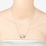 0.70 Carat Genuine Ruby .925 Sterling Silver Pendant
