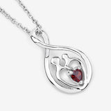 0.14 Carat Genuine Garnet .925 Sterling Silver Pendant