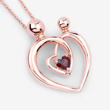 0.32 Carat Genuine Garnet .925 Sterling Silver Pendant