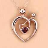 0.32 Carat Genuine Garnet .925 Sterling Silver Pendant